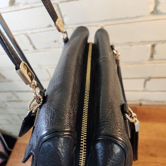 Euc Coach Madison Black 2 Way Shoulder Bag Handbag - Picture 6 of 13